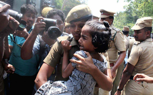 A little girl was arrested for protesting outside IIT Madras